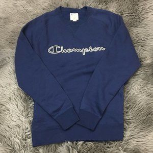 Champion | Men's Crewneck Sweater | Medium | Blue